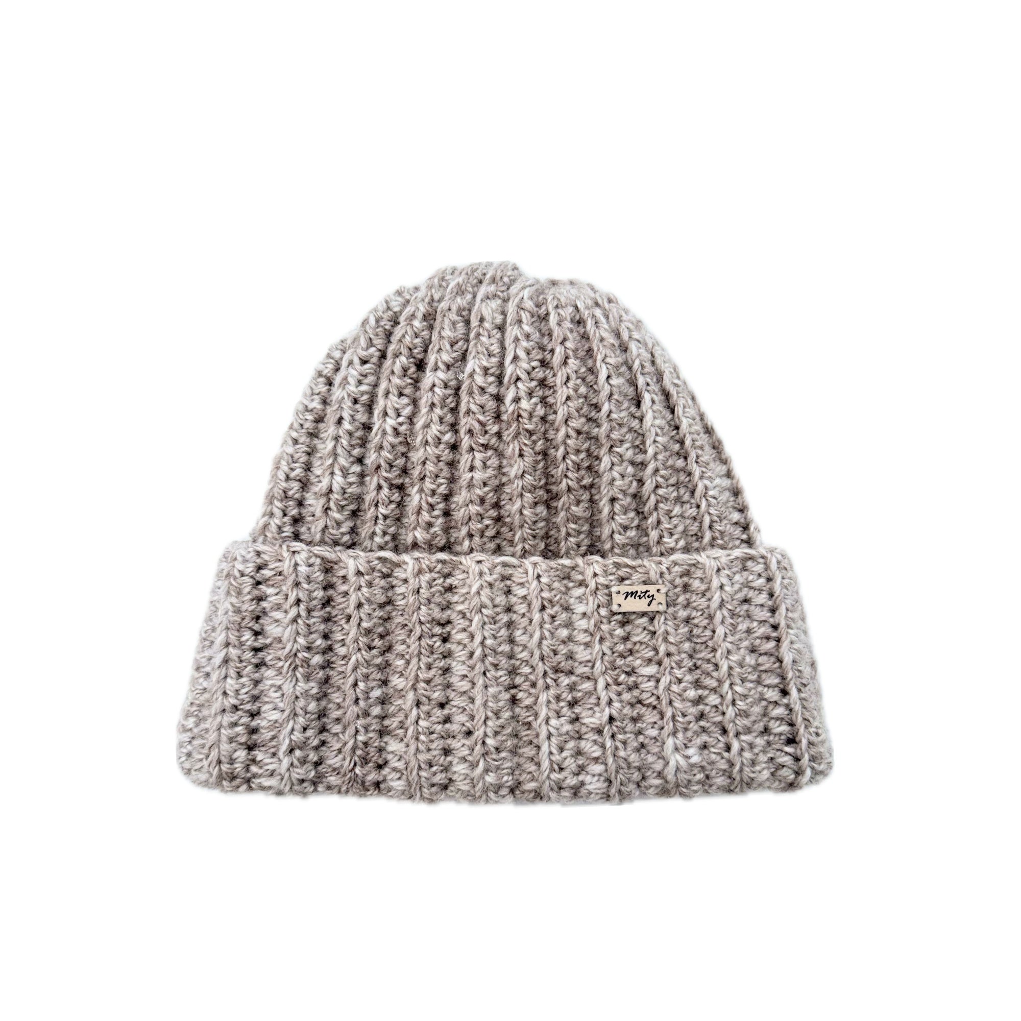 Čepice - béžový melír